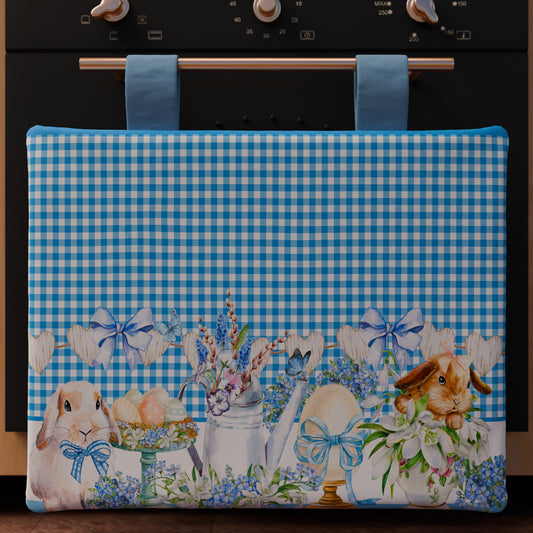 Copriforno Pasqua per Cucina in Stampa Digitale Vichy 1pz