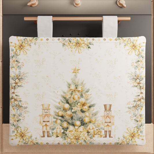 Copriforno Natalizio per Cucina in Stampa Digitale Xmas Gold