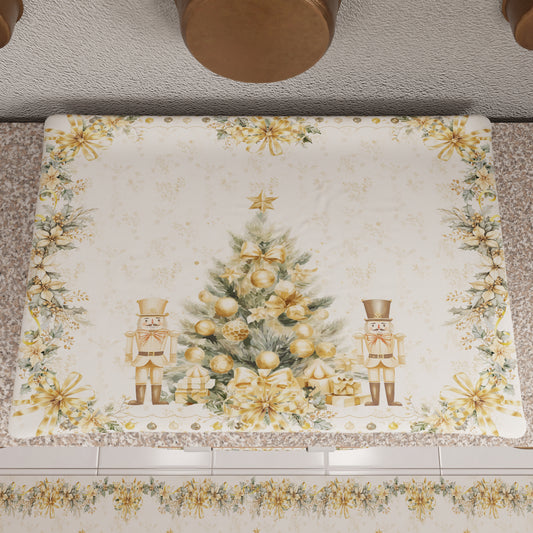 Coprifornello Natalizio Coprifuochi Cucina in Stampa Digitale Xmas Gold