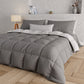 Duvet Quilt for Double, Single, Queen and a Half, Grey
