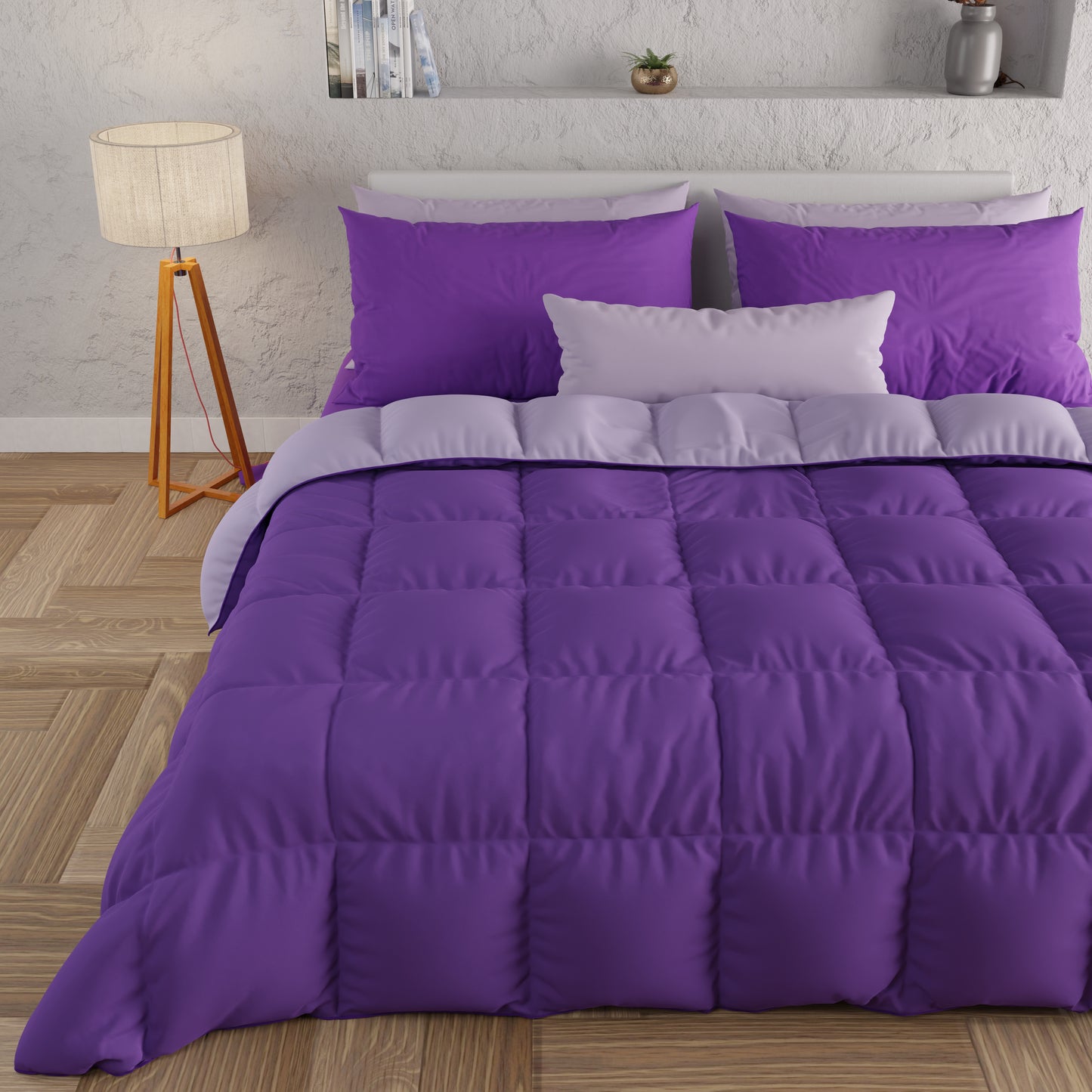 Duvet Quilt for Double, Single, Square and a Half, Purple Lilac