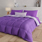 Couette pour lit double, simple, carré et demi, violet lilas