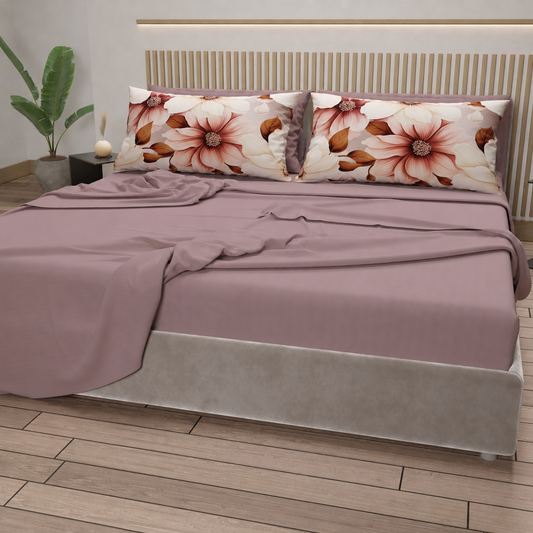 Completo letto PETTI Petalo 02 Cipria Scuro – vista ambientata