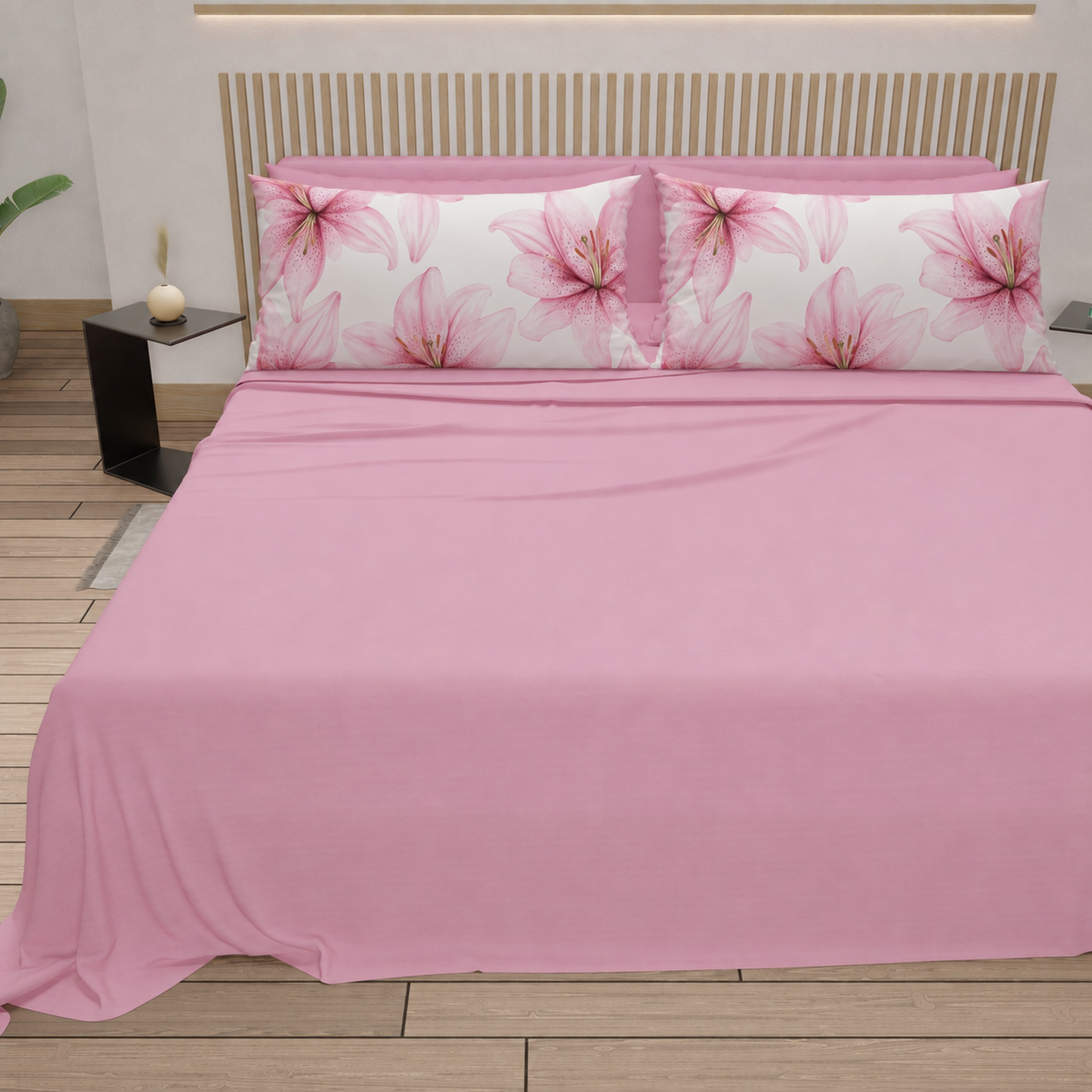Completo letto PETTI Petalo 07 Rosa – vista frontale