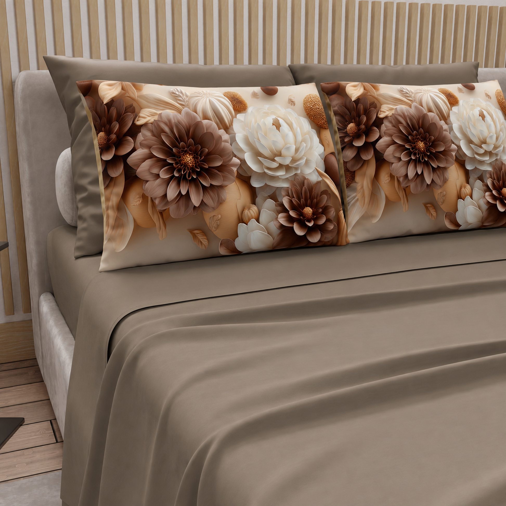 Completo letto PETTI Petalo 10 Tortora – vista dettaglio