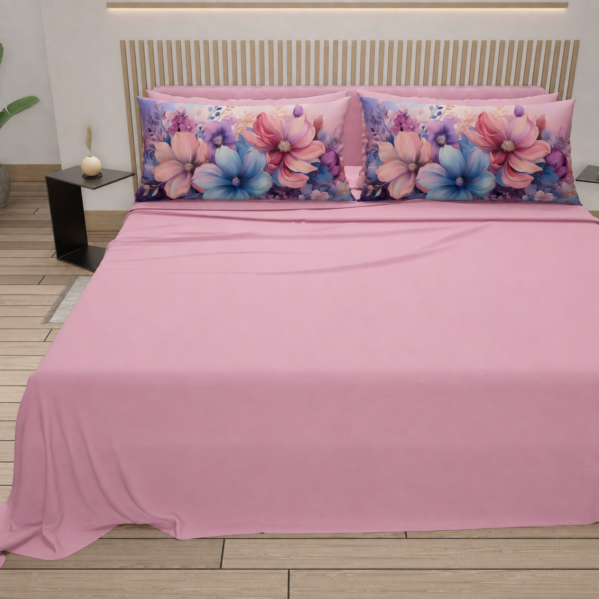 Completo letto PETTI Petalo 11 Rosa – vista frontale