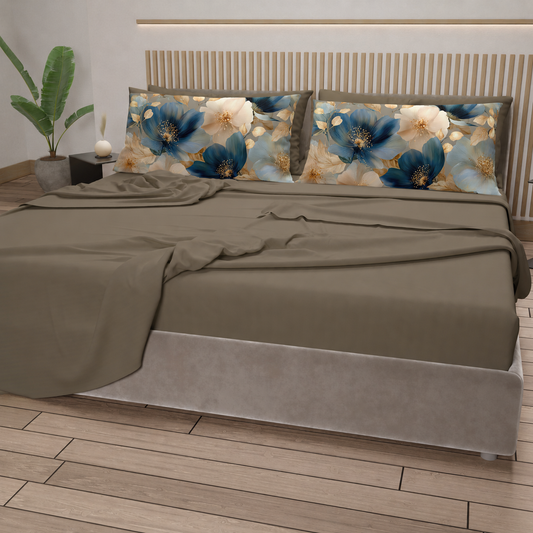 Completo letto PETTI Petalo 12 Tortora – vista ambientata