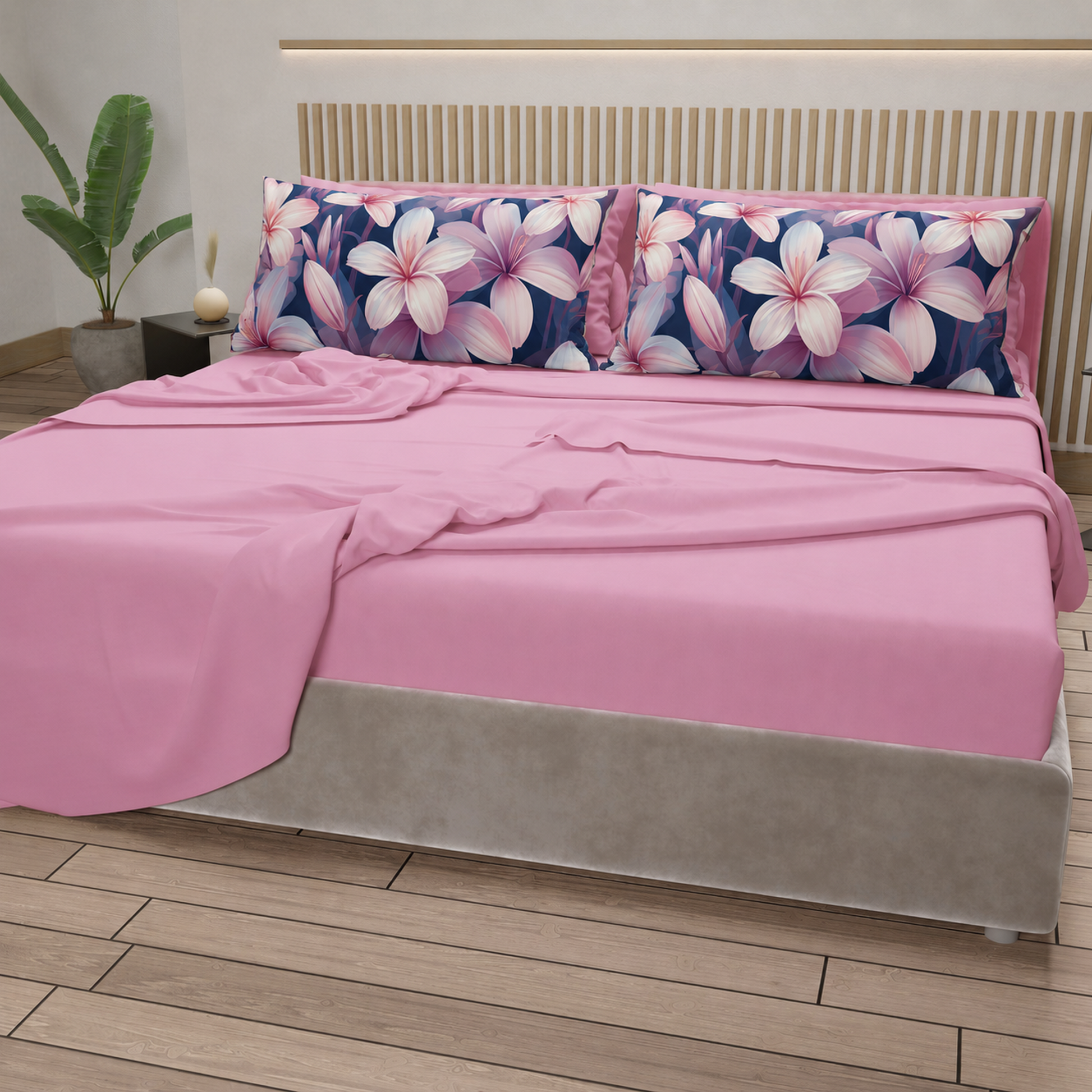 Completo letto PETTI Petalo 16 Rosa – vista ambientata