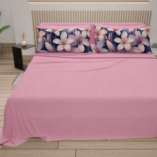 Completo letto PETTI Petalo 16 Rosa – vista frontale