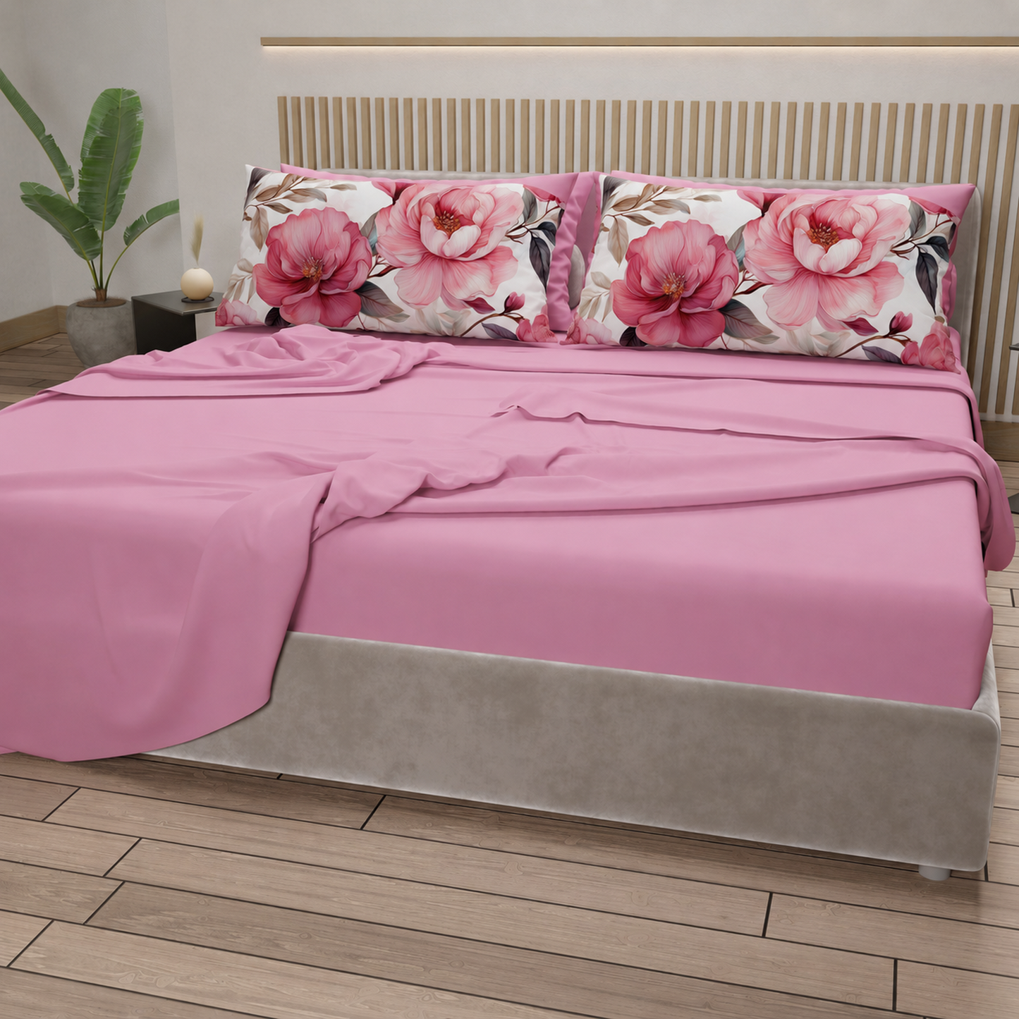 Completo letto PETTI Petalo 18 Rosa – vista ambientata