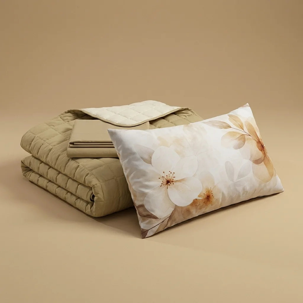 Trapuntino Tinta Unita + Lenzuola abbinato e Federa Digitale