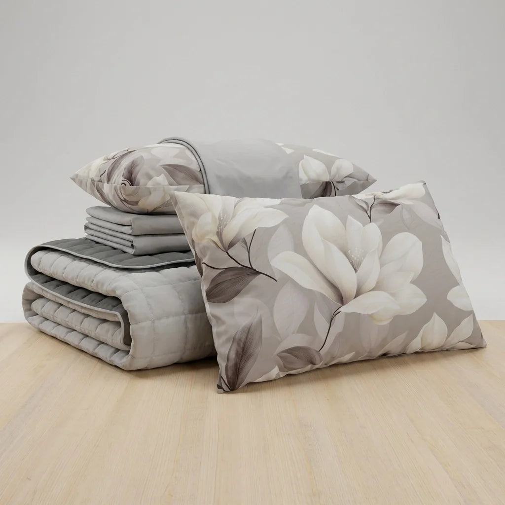 Trapuntino Tinta Unita + Lenzuola abbinato e Federa Digitale