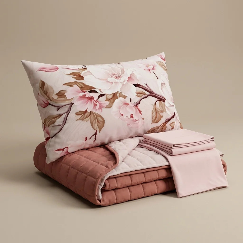 Trapuntino Tinta Unita + Lenzuola abbinato e Federa Digitale