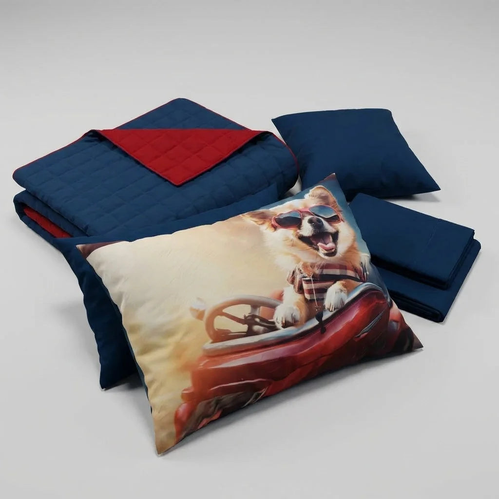 Trapuntino Tinta Unita + Lenzuola abbinato e Federa Digitale