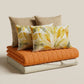 Ensemble Palmwater Olive-Edredon+Draps+Taies d'oreiller+Coussins décoratifs