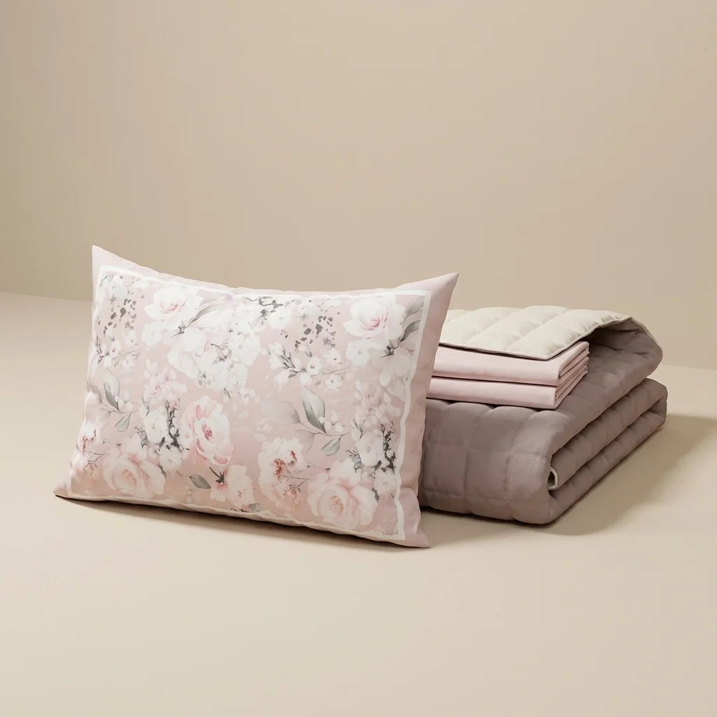 Trapuntino Tinta Unita + Lenzuola abbinato e Federa Digitale