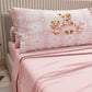 Lenzuola in Cotone, Completo Letto con Federe in Stampa Digitale Teddy Love Rosa