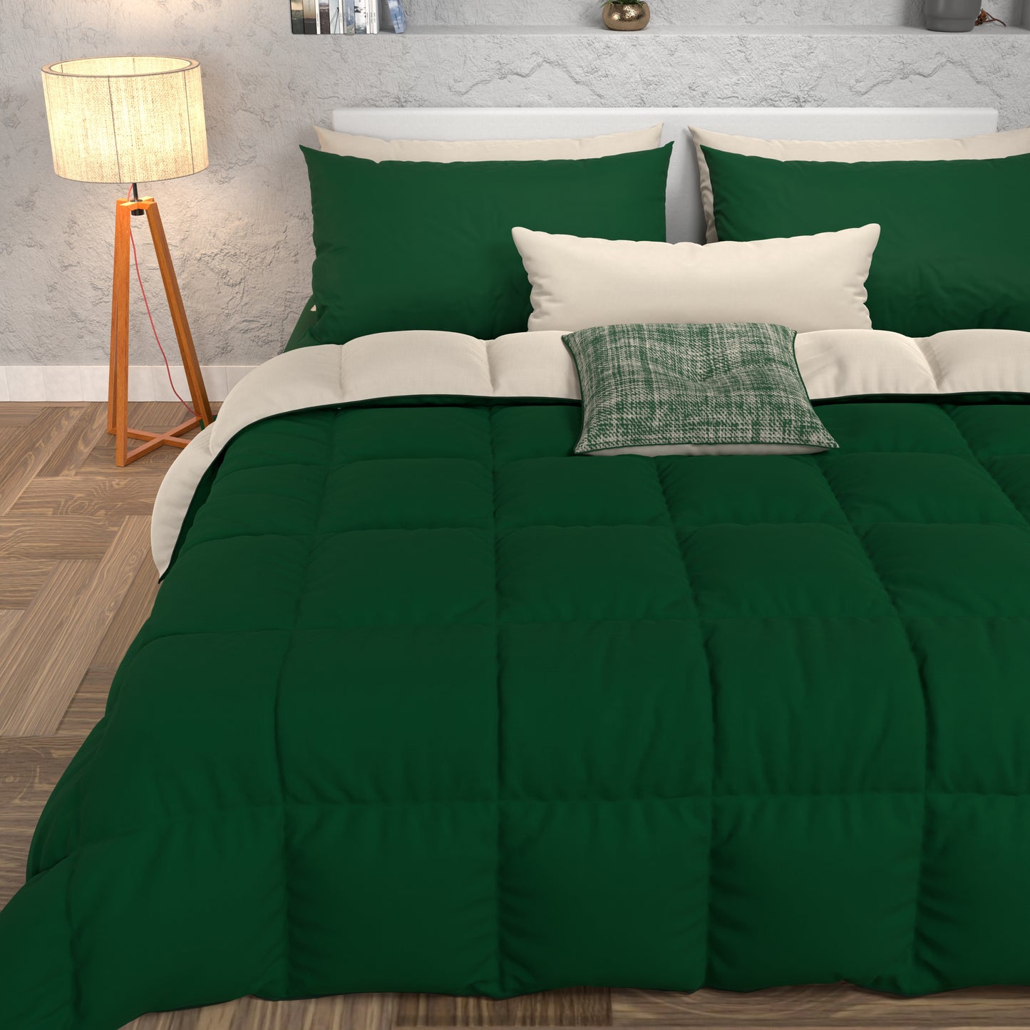 Duvet, Double, Single, Queen and Half Quilt, Green