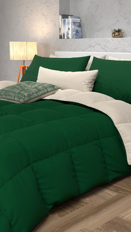 Duvet, Double, Single, Queen and Half Quilt, Green