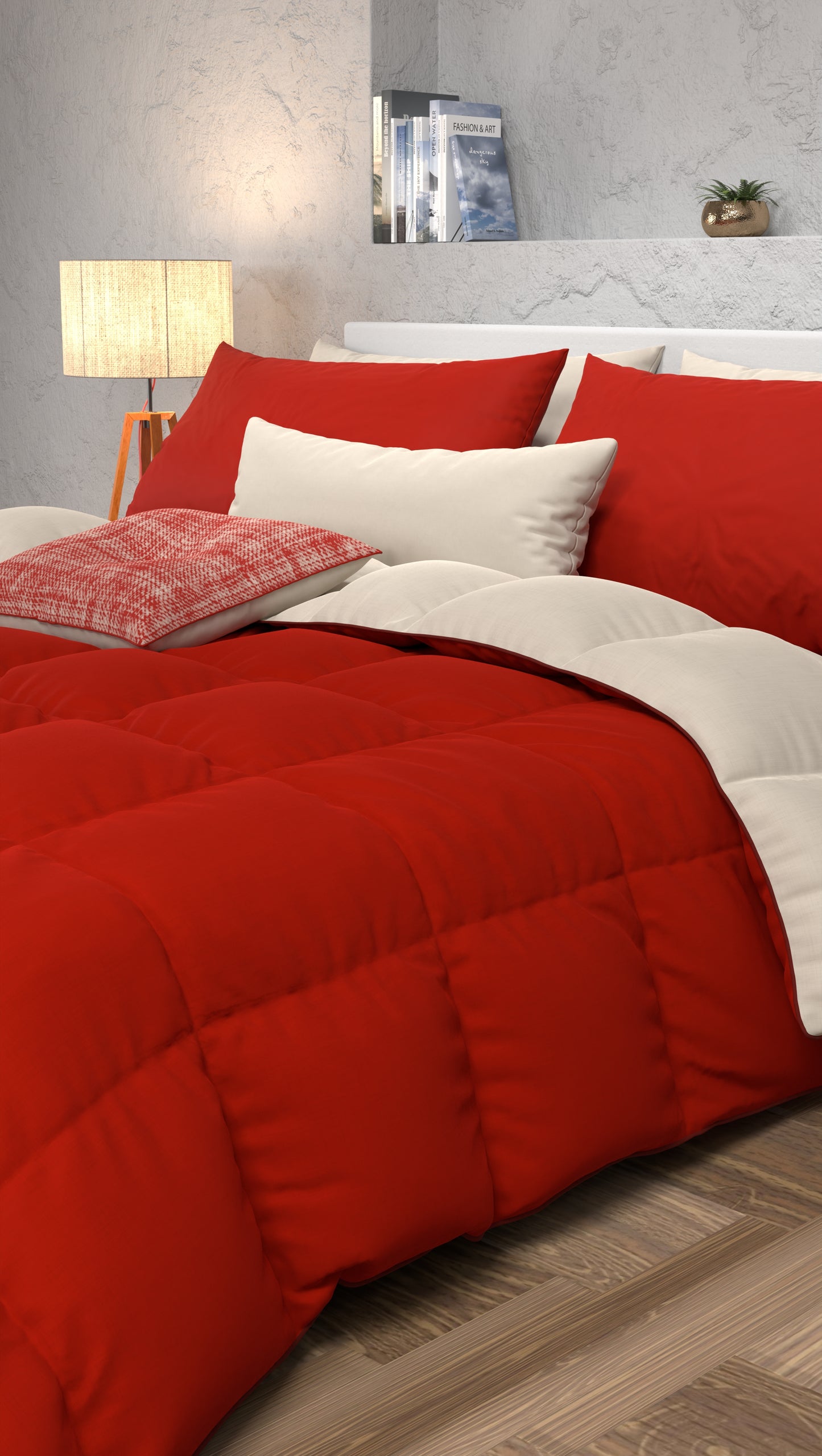 Piumone Trapunta Matrimoniale, Singola, Piazza e Mezza, Tortora Bordeaux.