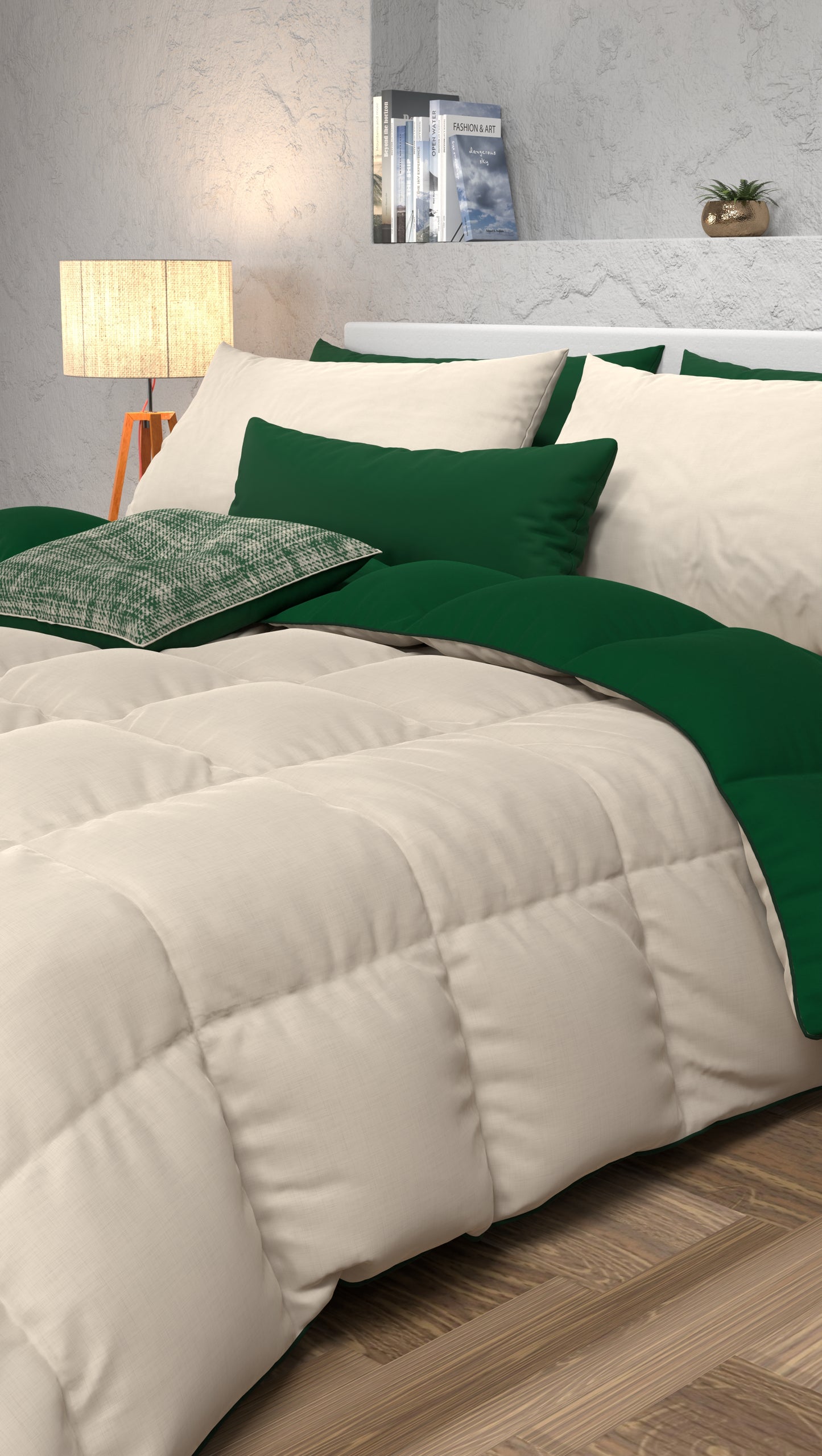 Duvet, Double, Single, Queen and Half Quilt, Green