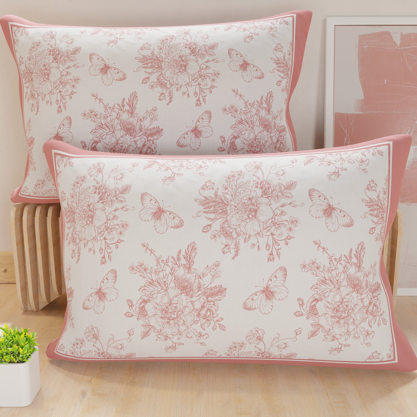 Pillowcases, Pillowcases in Digital Print, Botanic Rosa