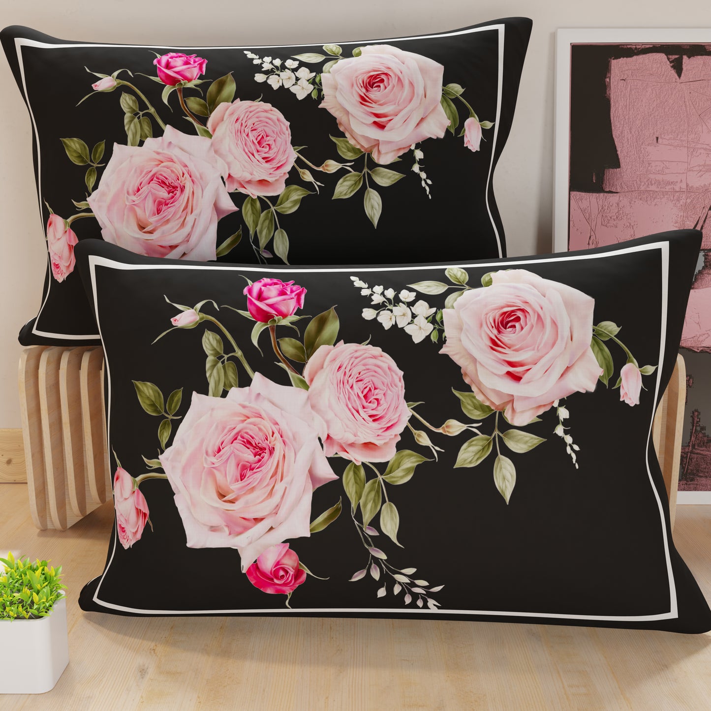 Pillowcases, Cushion Covers in Digital Print, Floral 20-01