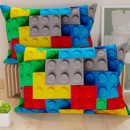 Pillowcases, Pillowcases in Digital Print, Bricks