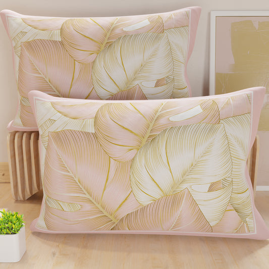 Pillowcases, Cushion Covers in Digital Print, Tropical Powder Gold