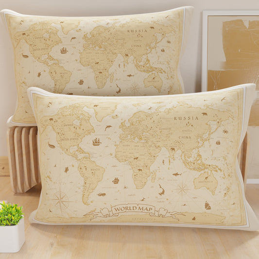 Pillowcases, Digitally Printed Cushion Covers, World 02