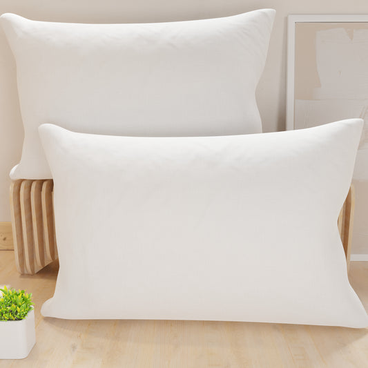 Pillow Cases, Pair of Pillow Cases, Pillow Cases, Pillow Cases, 100% Hypoallergenic Microfibre, White