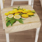 Chair Cushions with Elastic Lemon Digital Print Chair Cover 2 Pieces