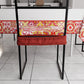 Coussins pour chaises avec housse de chaise élastique en impression numérique 2 pièces Vietri 02 Rouge