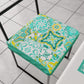 Chair Cushions with Elastic Digital Print Chair Cover 2 Pieces Vietri 02 Verdeacqua