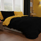 Double Duvet Cover, Duvet Cover and Pillowcases, Ocher Yellow/Black