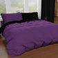 Double Duvet Cover, Duvet Cover and Pillowcases, Black/Purple