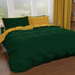 Double Duvet Cover, Duvet Cover and Pillowcases, Emerald Green/Yellow