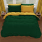Double Duvet Cover, Duvet Cover and Pillowcases, Emerald Green/Yellow