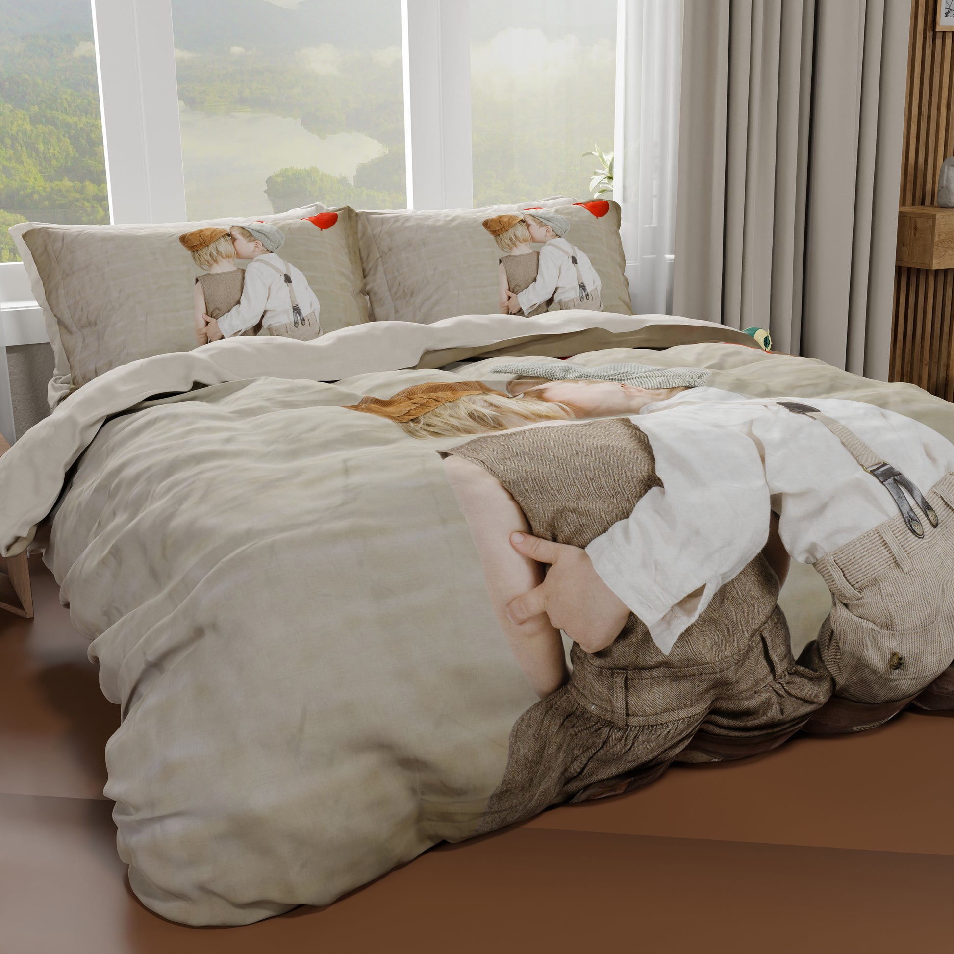 Copripiumino Matrimoniale, Singolo,Una Piazza e Mezza,Bacio