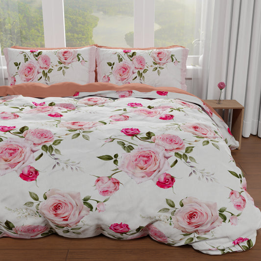 Housse de couette double, simple, une place et demie, Floral 20-00