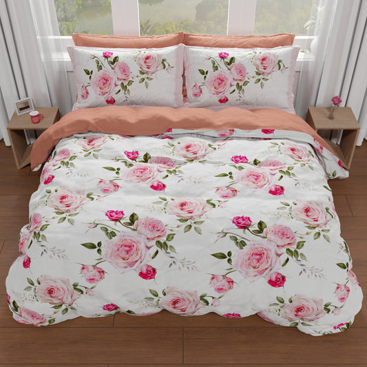 Housse de couette double, simple, une place et demie, Floral 20-00