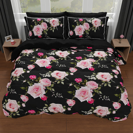 Housse de couette double, simple, une place et demie, Floral 20-01
