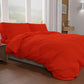 Double Duvet Cover, Duvet Cover and Pillowcases, Solid Color Red