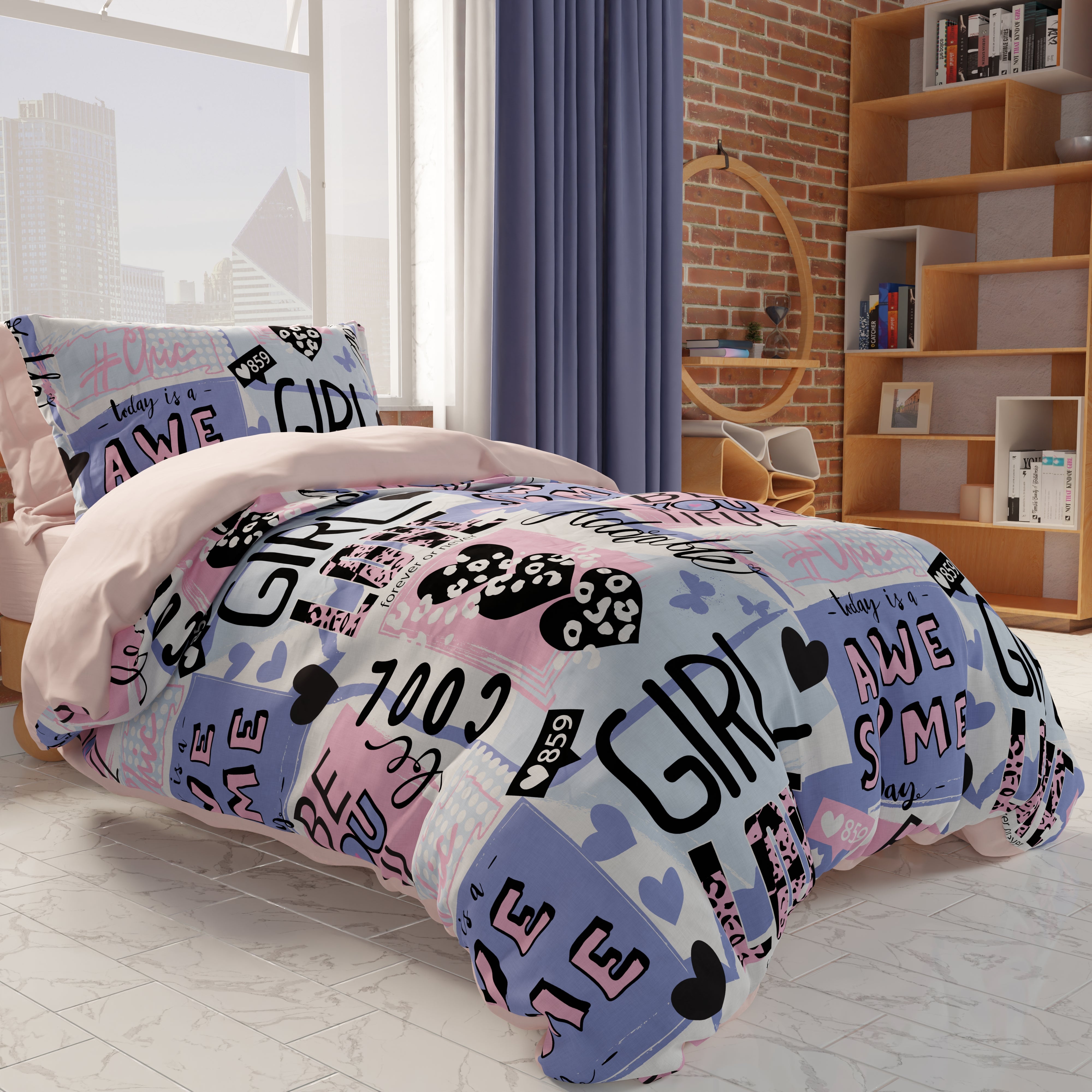 Single duvet cover teenage cheap girl