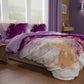 Duvet cover for double, single, one and a half square, Marble 01 Purple