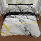 Duvet cover for double, single, one and a half square, Marble 06 Light Grey