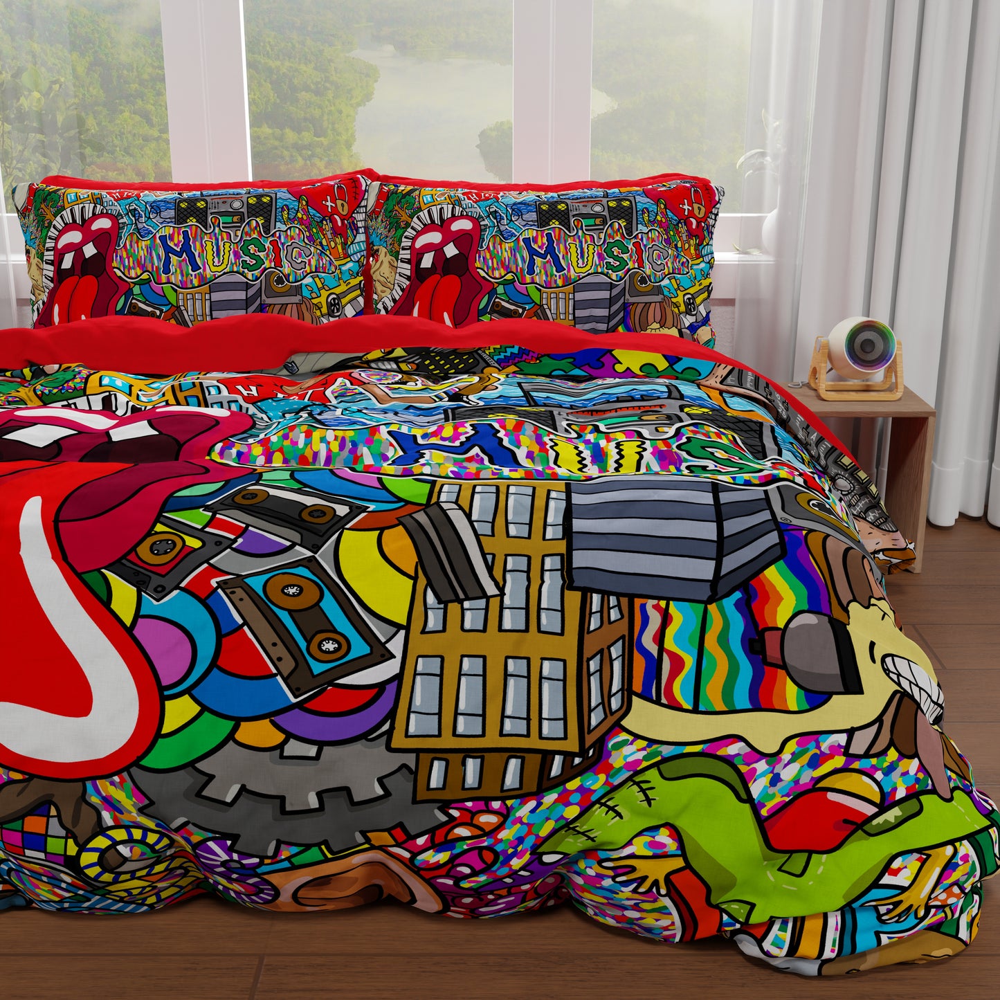 Duvet cover for double, single, one and a half square, murals