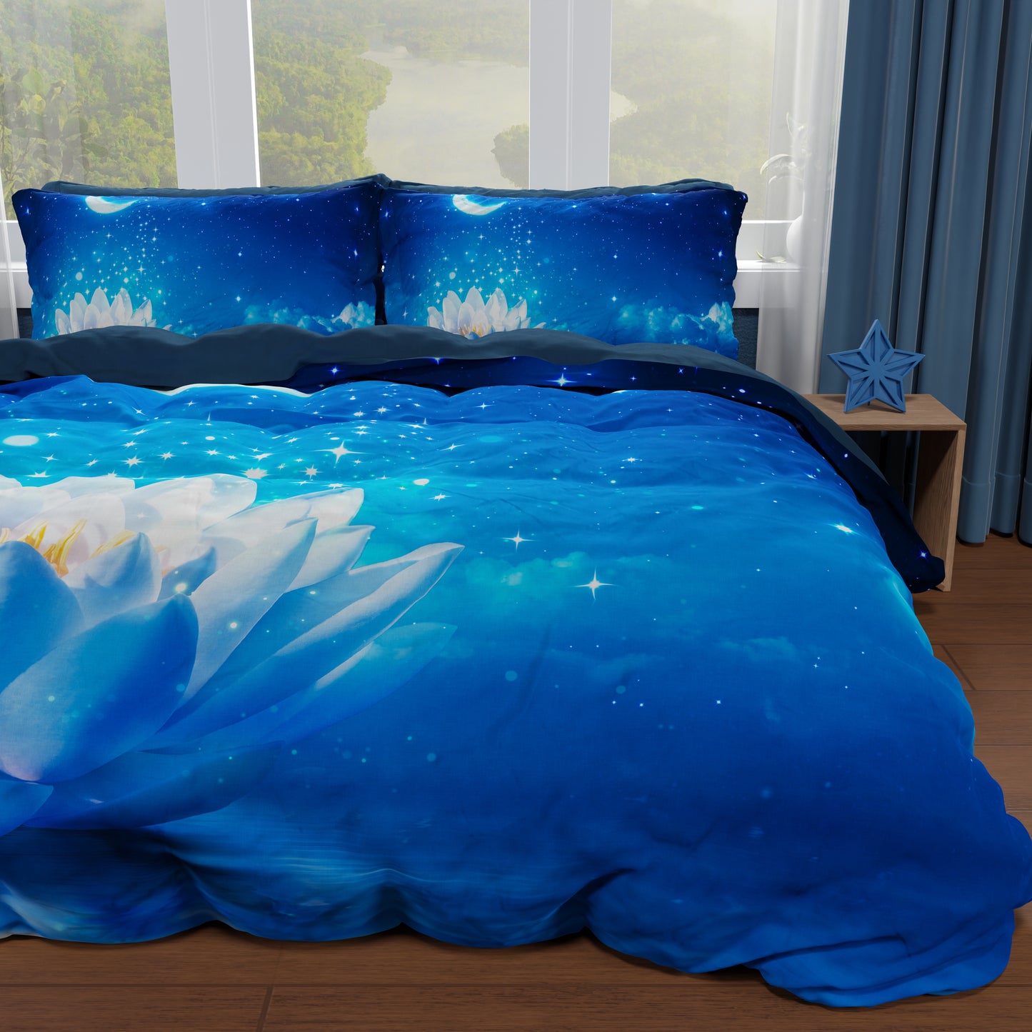 Double, Single, Queen Size Duvet Cover, Starry Night
