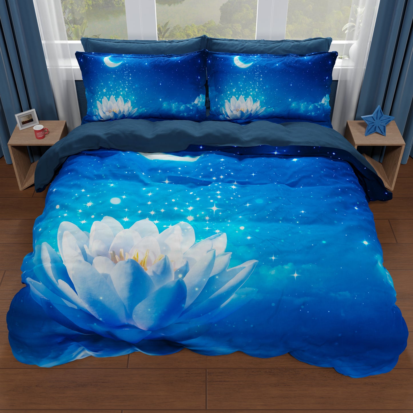 Double, Single, Queen Size Duvet Cover, Starry Night