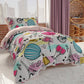 Duvet cover, bedroom duvet cover, single and one and a half square, Paris Chic